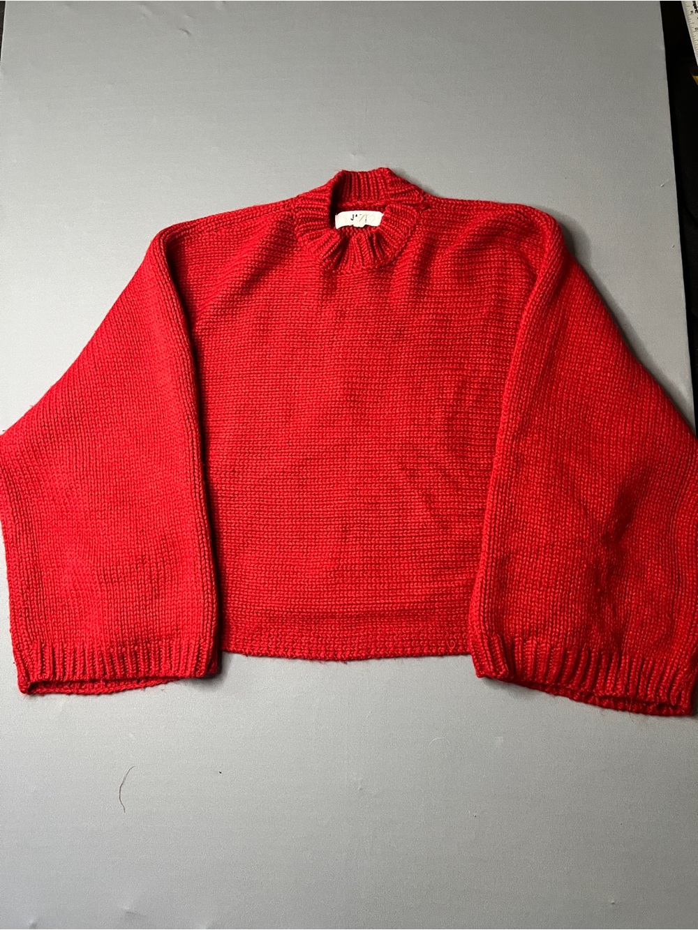 BB Dakota Bright Red Turtleneck Sweater